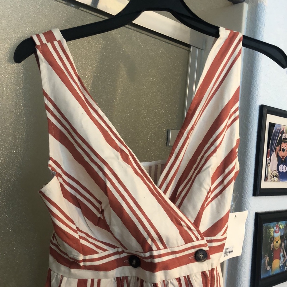 Ivory/Rust Woven Dress - Picture 2 of 8